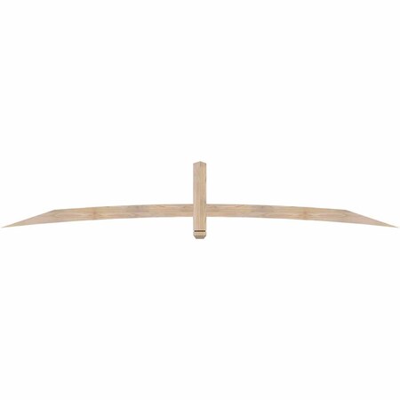 Ekena Millwork Bellingham Smooth Timber Gable Bracket, Douglas Fir, 108"W x 18"H x 1 1/2"D x 3 1/2"F, 4/12 Pitch GBW108X18X0204BEL00SDF